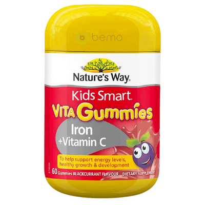 Nature's Way, Kids Smart Vita Gummies Iron + Vitamin C, 60 Gummies (7856394404092)