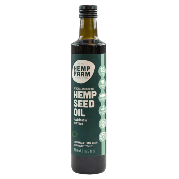 Hemp Farm, Kiwi Hemp Seed Oil, Bottle, 500ml (6537247719588)